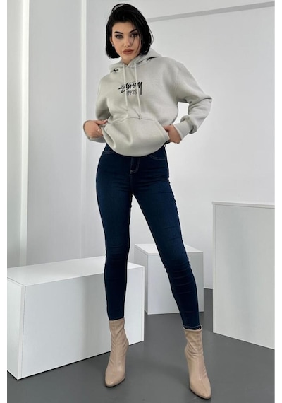 HLT Jeans Kadın Blue Black Süper Skinny Fit Esnek Likralı Yüksek Bel Denim Jean Kot Pantolon HLTJENNİE-BLUE BLACK-A Çok Renkli HLT Jeans Kadın Blue Black Süper Skinny Fit Esnek Likralı Yüksek Bel Denim Jean Kot Pantolon HLTJENNİE-BLUE BLACK-A Çok Renkli
