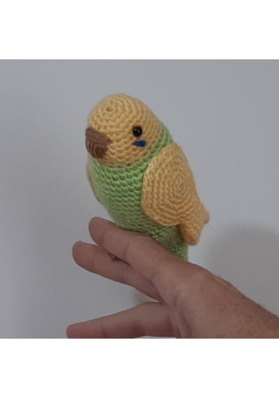 Amigurumi Kuş Muhabbet Kuşu Sarı Yeşil