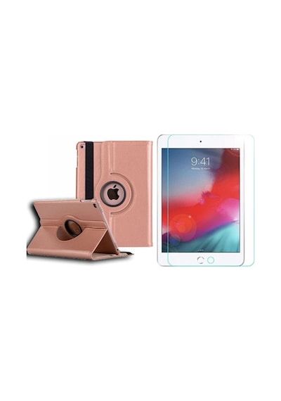 Apple Ipad Mini 4 Kılıf A1538 A1550 360 Dönerli Standlı Uyku Modlu Standlı Kılıf Ekran Koruyucu Kapaklı Kılıf