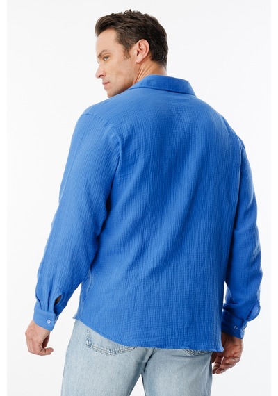 Genius Store Oversize Basic Erkek Müslin Gömlek Erkek-müslin-gömlek Mavi Genius Store Oversize Basic Erkek Müslin Gömlek Erkek-müslin-gömlek Mavi