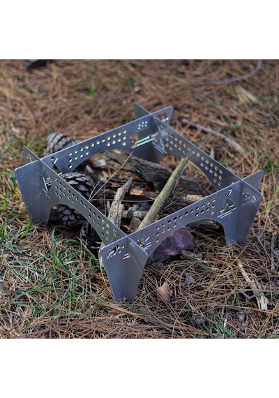 Kamp Ayısı Ottomanfire Bushcraft Jel Yakıtlı Osmanlı Ocağı Gri