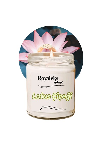 Doğal Özel Seri Kokulu Dekoratif Kavanoz Mum 210 Cc - Lotus Esansı - Ryl Çok Renkli