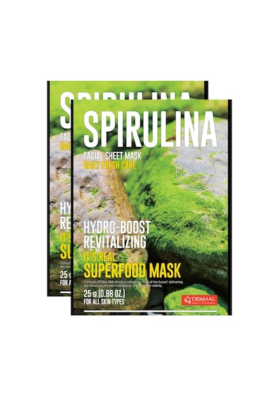 Dermal It'S Real Super Gıda Maskesi Spirulina 25Gr 2'Li Set Dermal It'S Real Super Gıda Maskesi Spirulina 25Gr 2'Li Set