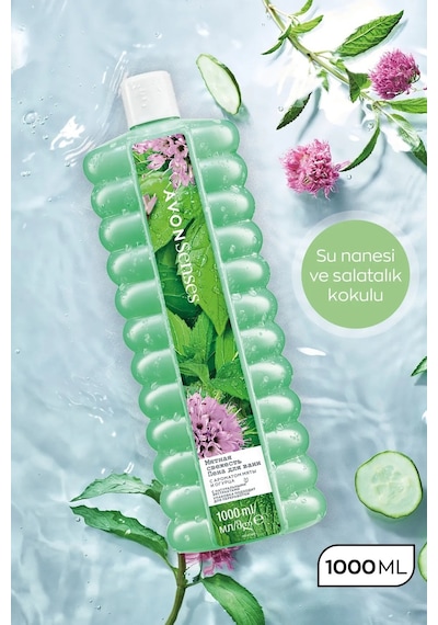 Avon Senses Water Mint Nane Ve Salatalık Kokulu Banyo Köpüğü 2 x 1 L