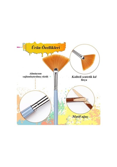 Sentetik Yelpaze Fırça No 6