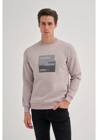 Cazador 5066 Erkek 3 İplik Sweatshirt Gri