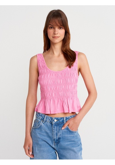 Dilvin 21083 Gipeli Kolsuz Top-pembe Pembe