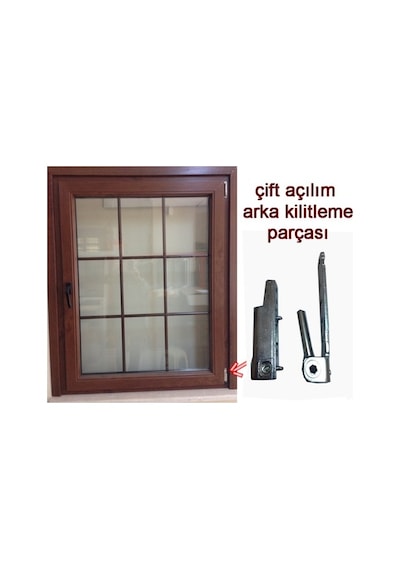 Pimapen Fıratpen Pvc Pencere Çift Açılım Alt Menteşe Parçası