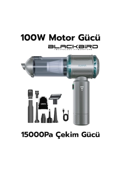 Auhma Ahv-10 2 İn 1 15000pa 3 Kademeli Vakumlu Üflemeli Araç Süpergesi