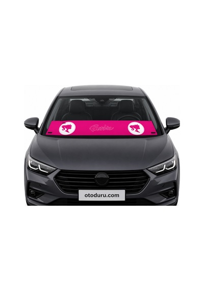 Oem Barbie Pembe Tasarımlı 2'li Torpido Ve Pandizot Koruyucu Havlu Seti