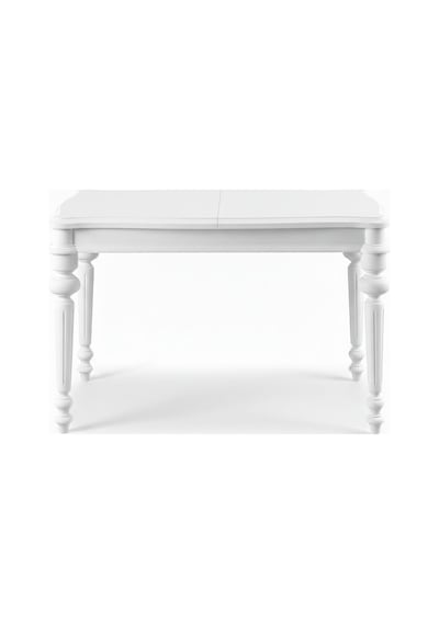 Ariston Ahşap Açılır Mutfak Masası 120cm Beyaz