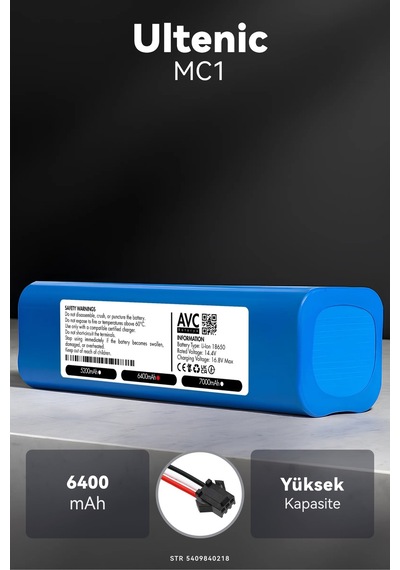 Ultenic Mc1 6400mah Robot Süpürge Bataryası K.k
