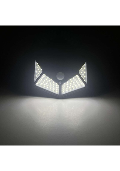 Tr 100 Led'li Güneş Enerjili Solar Duvar Apliği - 1200 Lümen Hareket Sensörlü 3 Modlu Bahçe Aydınlatması, Duvar Diğer