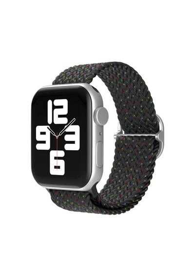 Apple Uyumlu Watch  42mm Kordon - Benekli Siyah