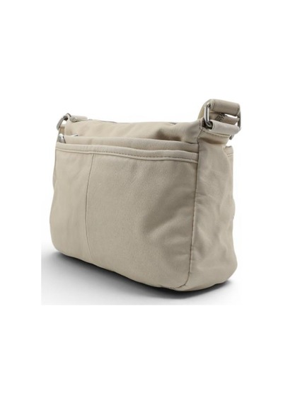Baginn Eskitme Yıkama S.deri Günlük Postacı Çanta Çapraz Askılı Kadın Omuz Çantası 27 17 Cm Retro Bej