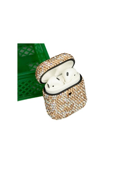 Apple AirPods Uyumlu Kılıf Zore Diamond Silikon No1