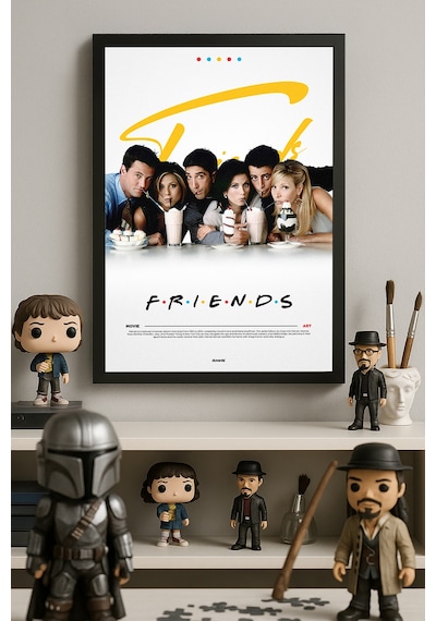 Siyah Ahşap Çerçeveli Poster, Dizi Duvar Tablosu