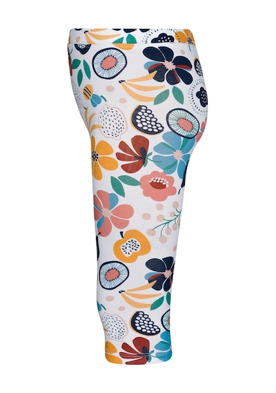 Lovetti Kız Çocuk Nordic Jungle Desen Kapri 1313 Çok Renkli