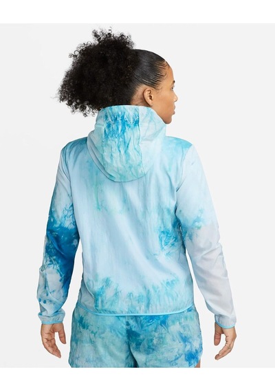 Repel Trail-running All-over Printed Recoverable Full-zip Hoodie Kadın Ceket Ndd Sport Mavi