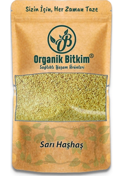 Organik Bitkim Sarı Haşhaş 100 gr