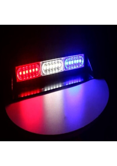 Çakar Lamba 13 Fonksiyonlu 18 Led 12V Kırmızı-Mavi-Beyaz Lapa53 N11.45