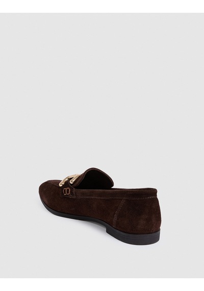 Pierre Cardin Kahvereng %100 Deri Metal Tokalı Loafer 50331540-vr029 Kahverengi