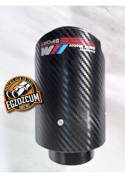 90 Mm. Msport Logolu Tekli Siyah Akrapovic Egzoz Ucu