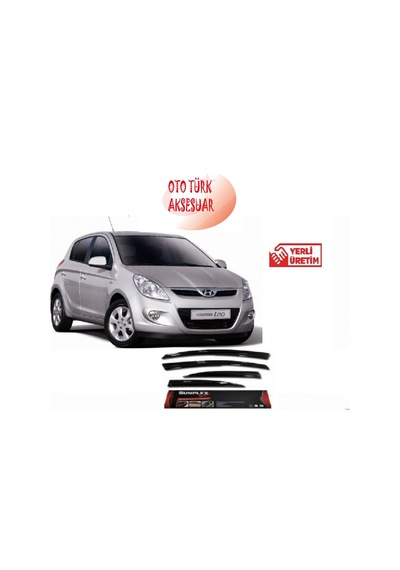 Hyundai I20 2010-2014 Mugen Cam Rüzgarlığı Ön-Arka Sunplex