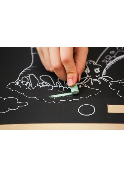 Funny Mat Black Kutup - Tebeşirli