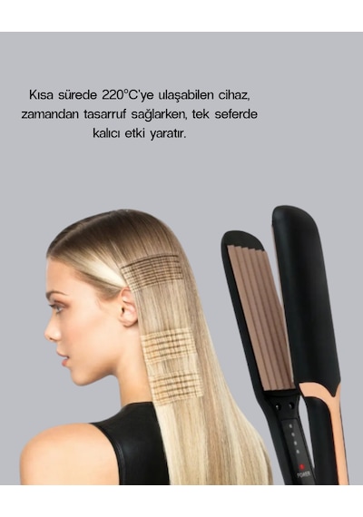 Tost Model Saç Maşası 220 C Hızlı Isınan