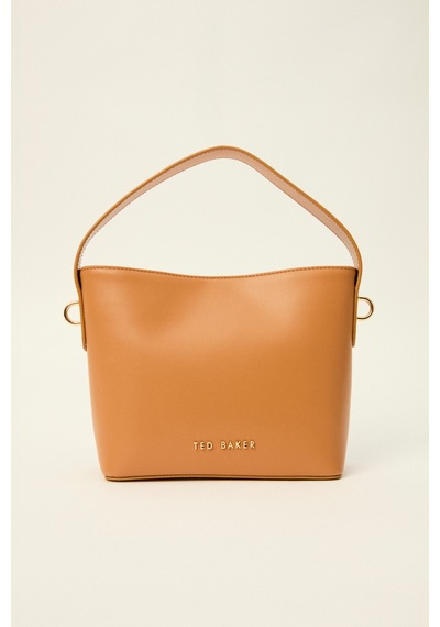 Ted Baker Düz Cilt Mini El Çantası Taba