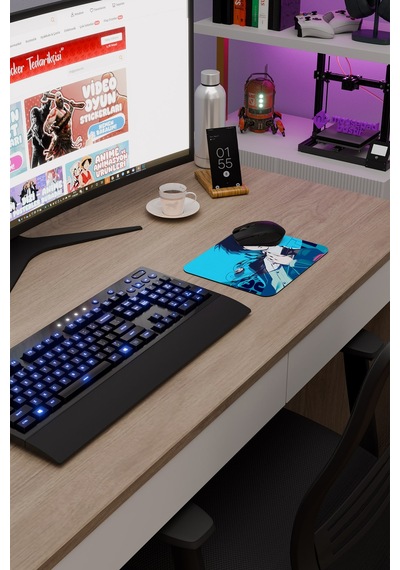 Persona 3 Kaymaz Dikişli Kauçuk Oyuncu Mousepad V4 - 22x18 Gaming Mouse Pad Fare Altlığı