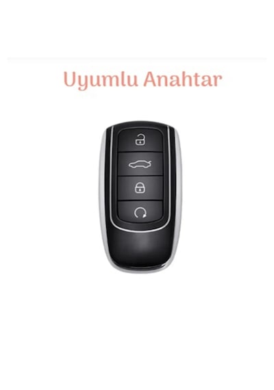 Jaecoo Anahtar Kılıfı Siyah Gümüş