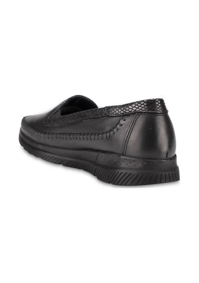 Forelli Laden-g Kadın Siyah 36-41 Deri Comfort Ayakkabı