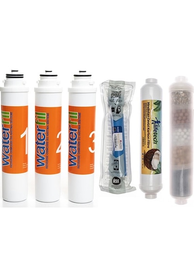 Sulook Waterlife Su Arıtma Cihazı Uyumlu Tak-çevir 6'lı Filtre Seti, 10 Aşamalı, Lg Membranlı