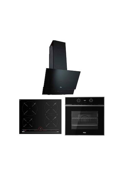 Teka TVT 60 Davlumbaz - İKNOB IT 6450 İndüksiyon Ocak- HLB 840 SS Fırınlı İndüksiyonlu Ankastre Set