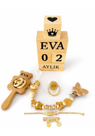 Kişiye Özel İsimli - Emzik - Emzik Askısı Zinciri - Çıngırak - Anı Küpü - Künye Zilkonyum - Yaka İğnesi Zilkonyum - Full Ahşap Set Organik Doğal Yenidoğan Hediyesi Kişiye Özel İsimli - Emzik - Emzik Askısı Zinciri - Çıngırak - Anı Küpü - Künye Zilkonyum - Yaka İğnesi Zilkonyum - Full Ahşap Set Organik Doğal Yenidoğan Hediyesi
