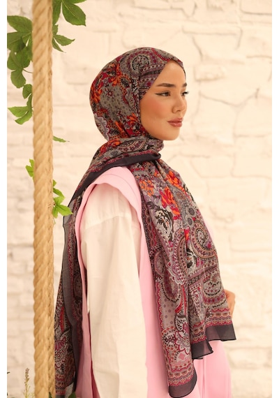 Silk Home Nariya Şal 90001-37 Fuşya
