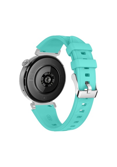 Sneezy Huawei Watch Gt5 41mm İle Uyumlu Prism Metal Tokalı Soft Yumuşak Silikon Kordon