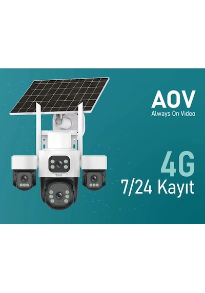 Inox X14 4 Kameralı Çift Güneş Enerjili 3+3+3+3mp Solar Kamera E-sim Inox X14 4 Kameralı Çift Güneş Enerjili 3+3+3+3mp Solar Kamera E-sim
