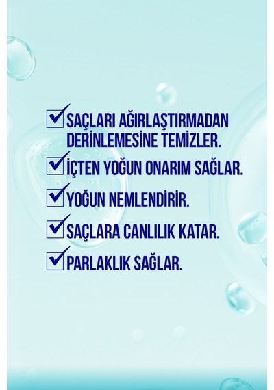 Hydra Nemlendirici Canlandırıcı Bakım Şampuanı 3x500 Ml - Hyaluronik Asit, Glikoik Asit Kuru