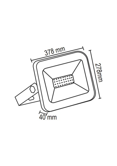 Forlife 300 Watt Slim Kasa Led Projektör ( Beyaz Işık )