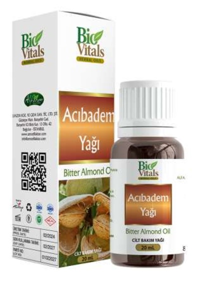 Doğal Acı Badem Yağı 20 Ml 2 Adet