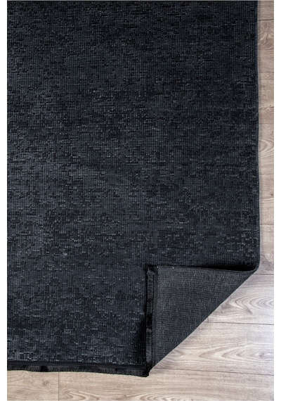 Antrasit Şönil Kilim Makinede Yıkanabilir Kaymaz Taban Halı Yolluk Antrasit
