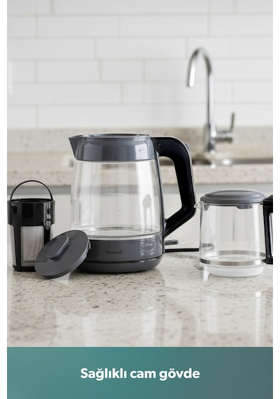 Homend Infinity XL 1764H Cam Çay Makinesi