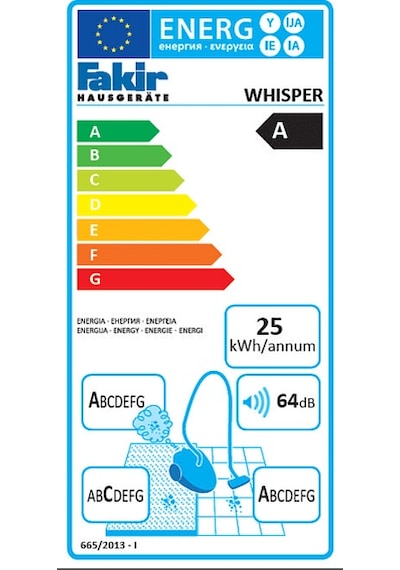 Fakir Whisper 750 W Toz Torbalı Elektrikli Süpürge