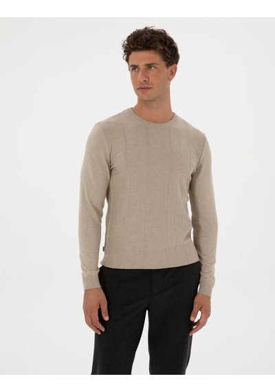 Pierre Cardin Erkek Kum Melanj Kazak /triko 50315584-vr123 Kum Melanj