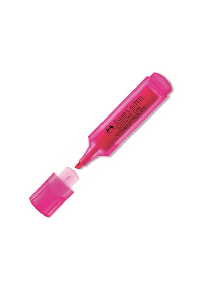 Faber-castell Fosforlu Kalem Şeffaf Gövde Pembe 1546 5030154628000