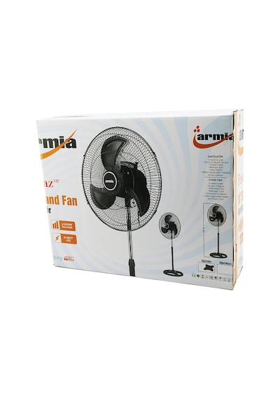 18 İnç Sanayi Vantilatör 3 Metal Kanat: Çap:56cm - Y: 140cm - 3 Kademe Hız 80w 5047