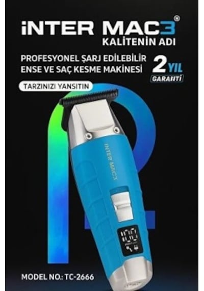 İnter Mac3 İnter Mac3 Profesyonel Şarj Edilebilir Ense Ve Saç Kesme Makinesi Tc-2666
